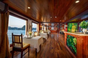 6141728433. Lotus Restaurant Indochina Sails Halong Bay7