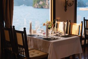 6141728433. Lotus Restaurant Indochina Sails Halong Bay9